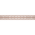 thumbnail image 1 of Ekena Millwork 46 1/4"W x 6"H x 3/8"T Cambridge Fretwork Moulding, Walnut, 1 of 1
