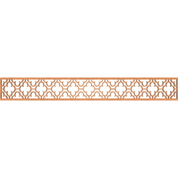 Ekena Millwork 46 1/4"W x 6"H x 3/8"T Chicago Fretwork Moulding, Cherry