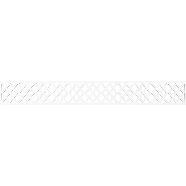 Ekena Millwork 46 1/4"W x 6"H x 3/8"T Hadley Fretwork Moulding, Architectural Grade PVC