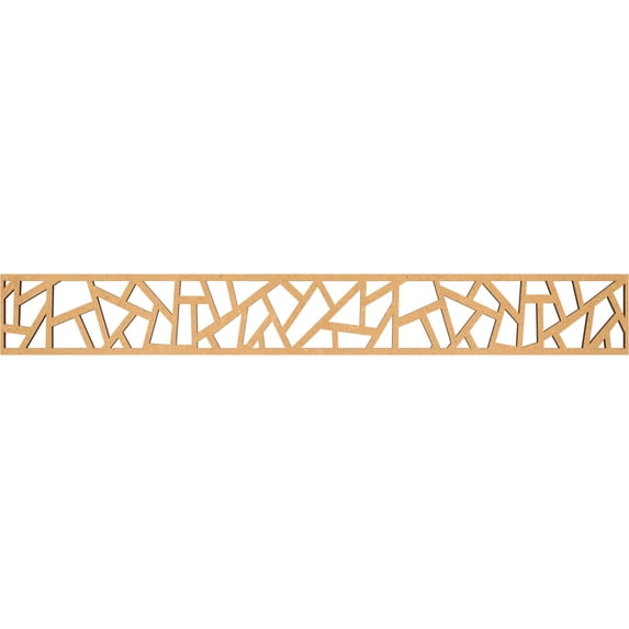 Ekena Millwork 46 1/4"W x 6"H x 3/8"T Harrisburg Fretwork Moulding, Wood (Paint Grade)