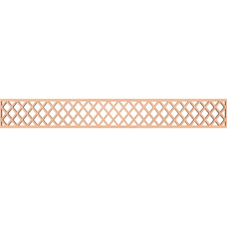 Ekena Millwork 46 1/4"W x 6"H x 3/8"T Manchester Fretwork Moulding, Alder