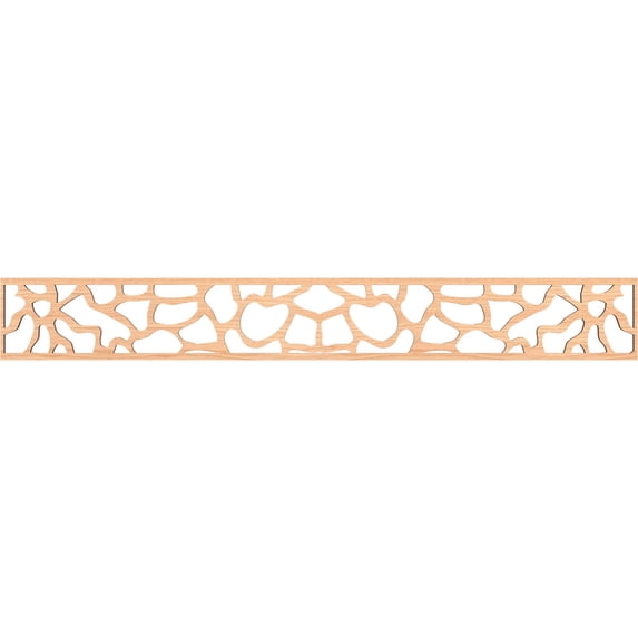 Ekena Millwork 46 1/4"W x 6"H x 3/8"T Rochester Fretwork Moulding, Hickory