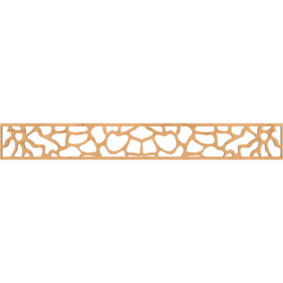 Ekena Millwork 46 1/4"W x 6"H x 3/8"T Rochester Fretwork Moulding, Maple