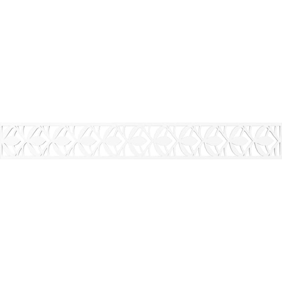 Ekena Millwork 46 1/4"W x 6"H x 3/8"T Salem Fretwork Moulding, Architectural Grade PVC