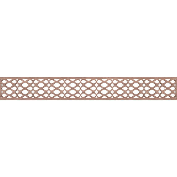 Ekena Millwork 46 1/4"W x 6"H x 3/8"T Somerset Fretwork Moulding, Walnut