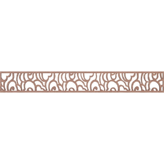 Ekena Millwork 46 1/4"W x 6"H x 3/8"T Springfield Fretwork Moulding, Walnut