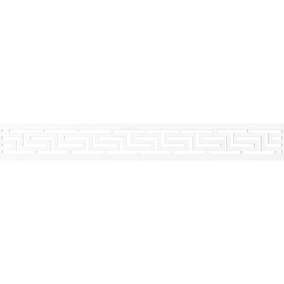 Ekena Millwork 46 1/4"W x 6"H x 3/8"T Tulum Fretwork Moulding, Architectural Grade PVC