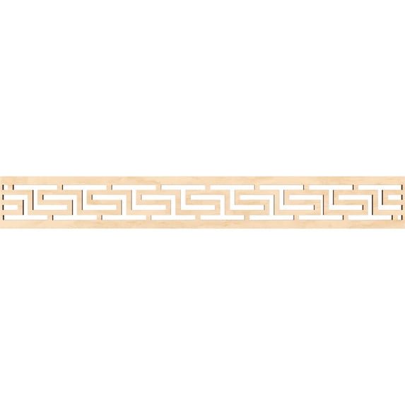 Ekena Millwork 46 1/4"W x 6"H x 3/8"T Tulum Fretwork Moulding, Birch