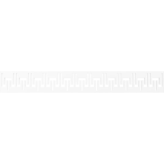 Ekena Millwork 46 1/4"W x 6"H x 3/8"T Victory Fretwork Moulding, Architectural Grade PVC