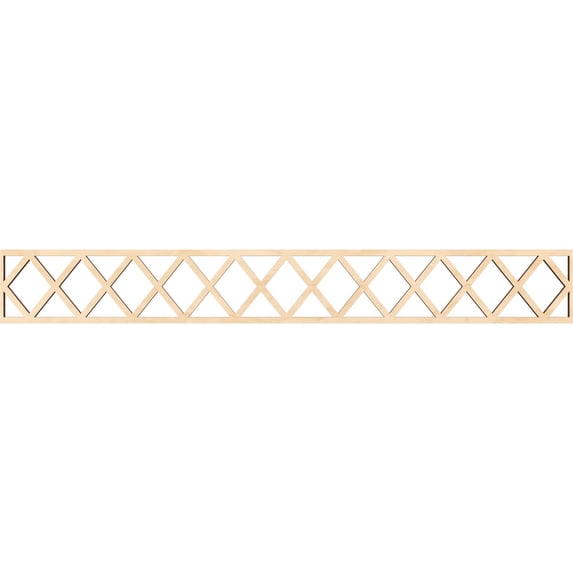 Ekena Millwork 46 1/4"W x 6"H x 3/8"T Wolford Fretwork Moulding, Birch