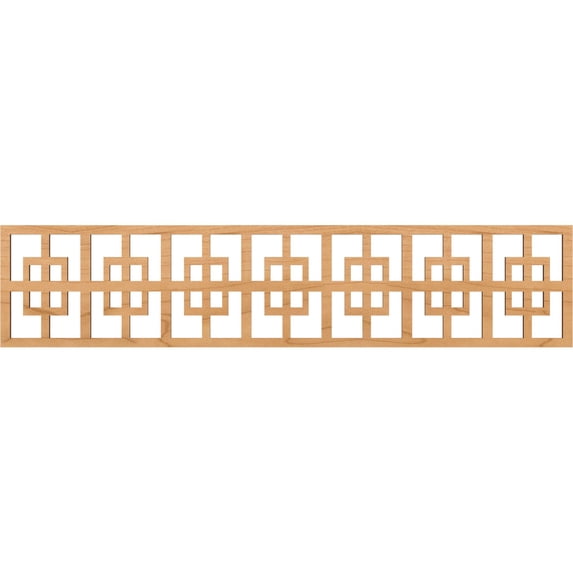 Ekena Millwork 46 3/4"W x 10"H x 1/4"T Cambridge Fretwork Moulding, Maple