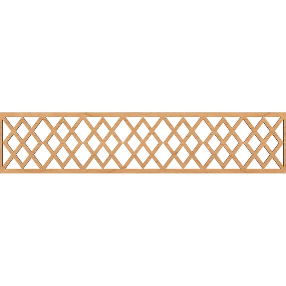 Ekena Millwork 46 3/4"W x 10"H x 1/4"T Hadley Fretwork Moulding, Maple