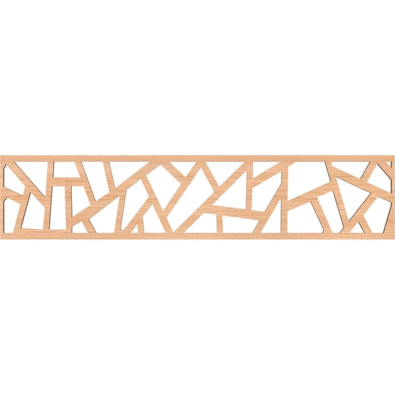 Ekena Millwork 46 3/4"W x 10"H x 1/4"T Harrisburg Fretwork Moulding, Hickory
