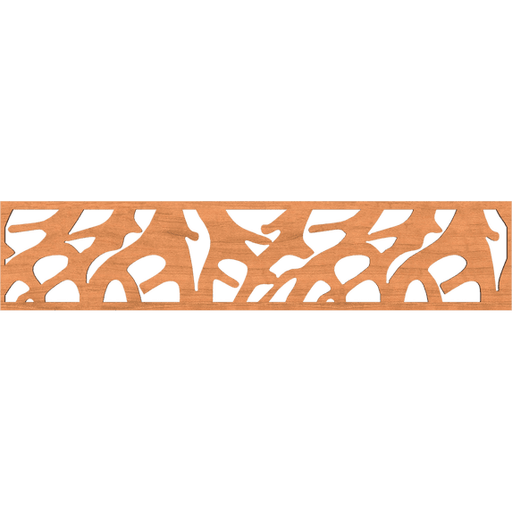Ekena Millwork 46 3/4"W x 10"H x 1/4"T Manton Fretwork Moulding, Cherry