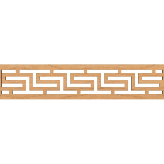 Ekena Millwork 46 3/4"W x 10"H x 1/4"T Tulum Fretwork Moulding, Maple