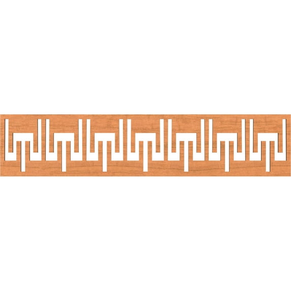 Ekena Millwork 46 3/4"W x 10"H x 1/4"T Victory Fretwork Moulding, Cherry