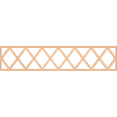 thumbnail image 1 of Ekena Millwork 46 3/4"W x 10"H x 1/4"T Wolford Fretwork Moulding, Hickory, 1 of 1