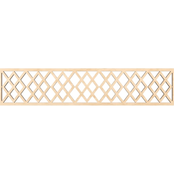 Ekena Millwork 46 3/4"W x 10"H x 3/8"T Hadley Fretwork Moulding, Birch