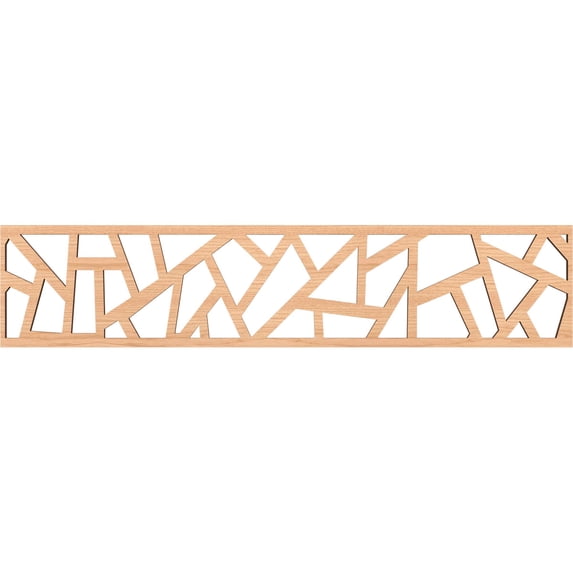 Ekena Millwork 46 3/4"W x 10"H x 3/8"T Harrisburg Fretwork Moulding, Hickory