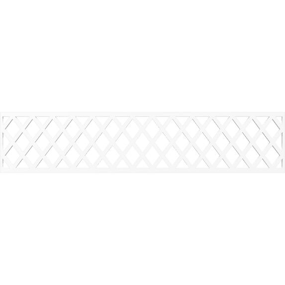 Ekena Millwork 46 3/4"W x 10"H x 3/8"T Manchester Fretwork Moulding, Architectural Grade PVC