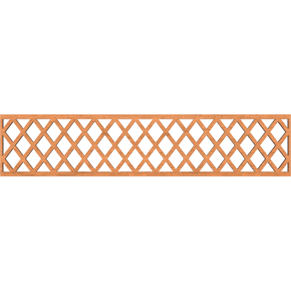 Ekena Millwork 46 3/4"W x 10"H x 3/8"T Manchester Fretwork Moulding, Cherry