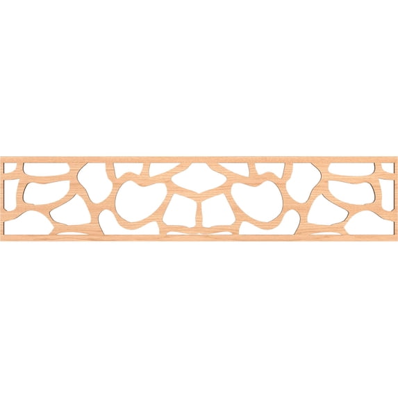 Ekena Millwork 46 3/4"W x 10"H x 3/8"T Rochester Fretwork Moulding, Hickory