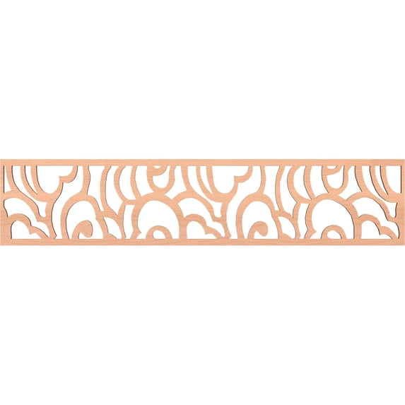 Ekena Millwork 46 3/4"W x 10"H x 3/8"T Springfield Fretwork Moulding, Alder