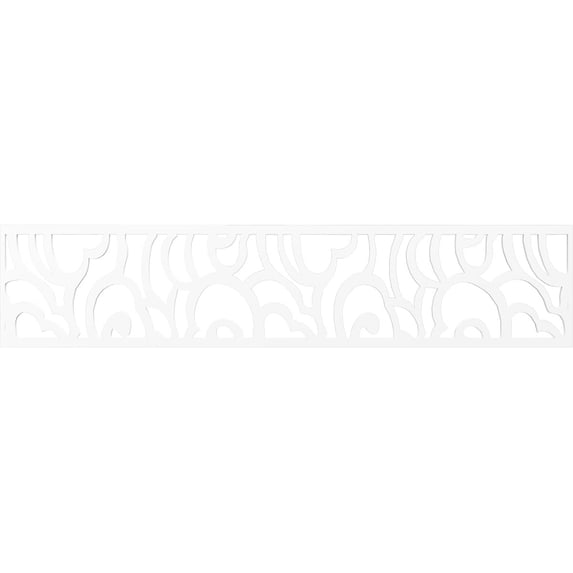 Ekena Millwork 46 3/4"W x 10"H x 3/8"T Springfield Fretwork Moulding, Architectural Grade PVC