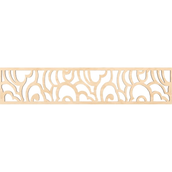 Ekena Millwork 46 3/4"W x 10"H x 3/8"T Springfield Fretwork Moulding, Birch