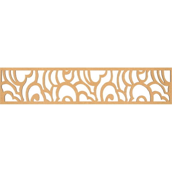 Ekena Millwork 46 3/4"W x 10"H x 3/8"T Springfield Fretwork Moulding, Wood (Paint Grade)