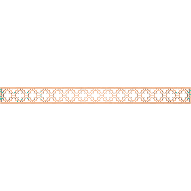 Ekena Millwork 46 3/8"W x 4"H x 1/4"T Chicago Fretwork Moulding, Alder