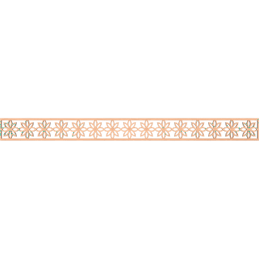 Ekena Millwork 46 3/8"W x 4"H x 1/4"T Daisy Fretwork Moulding, Alder