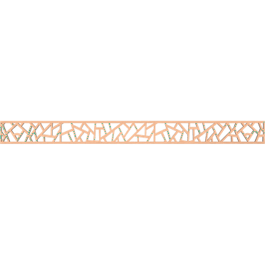 Ekena Millwork 46 3/8"W x 4"H x 1/4"T Harrisburg Fretwork Moulding, Alder