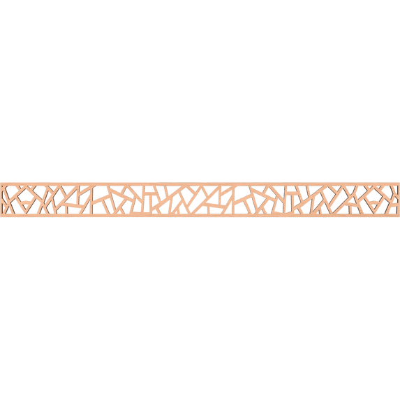 Ekena Millwork 46 3/8"W x 4"H x 1/4"T Harrisburg Fretwork Moulding, Alder