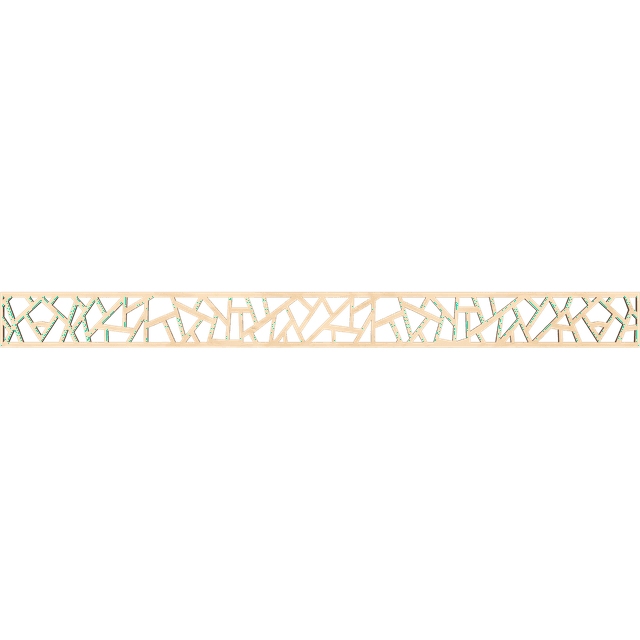 Ekena Millwork 46 3/8"W x 4"H x 1/4"T Harrisburg Fretwork Moulding, Birch
