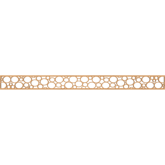 Ekena Millwork 46 3/8"W x 4"H x 1/4"T Hemingway Fretwork Moulding, Maple