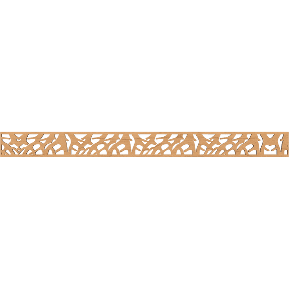 Ekena Millwork 46 3/8"W x 4"H x 1/4"T Manton Fretwork Moulding, Maple