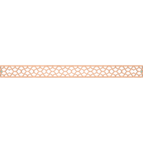 Ekena Millwork 46 3/8"W x 4"H x 1/4"T Resort Fretwork Moulding, Alder