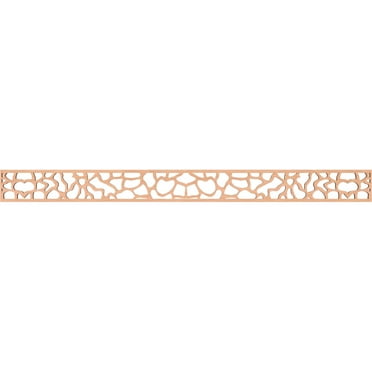 Ekena Millwork 46 3/8"W x 4"H x 1/4"T Rochester Fretwork Moulding, Alder