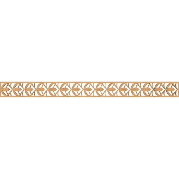 Ekena Millwork 46 3/8"W x 4"H x 1/4"T Salem Fretwork Moulding, Maple