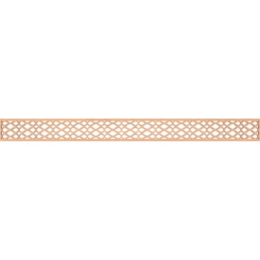 Ekena Millwork 46 3/8"W x 4"H x 1/4"T Somerset Fretwork Moulding, Alder