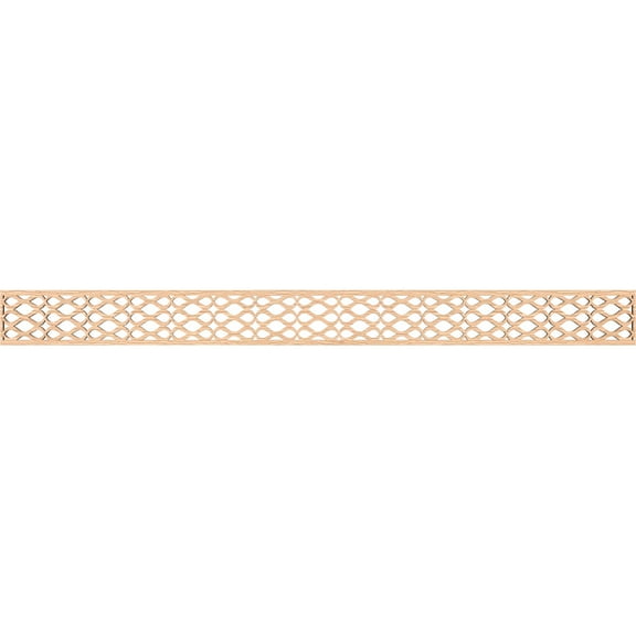 Ekena Millwork 46 3/8"W x 4"H x 1/4"T Somerset Fretwork Moulding, Red Oak