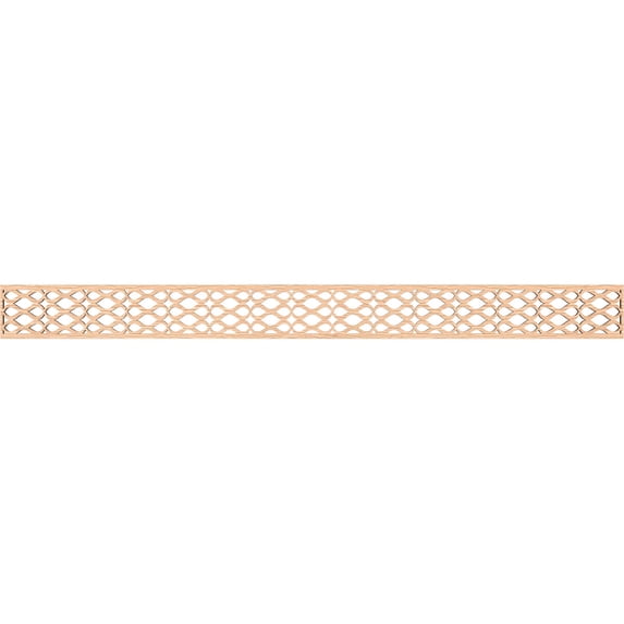 Ekena Millwork 46 3/8"W x 4"H x 1/4"T Somerset Fretwork Moulding, Red Oak