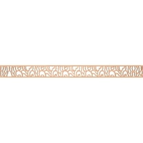 Ekena Millwork 46 3/8"W x 4"H x 1/4"T Springfield Fretwork Moulding, Alder