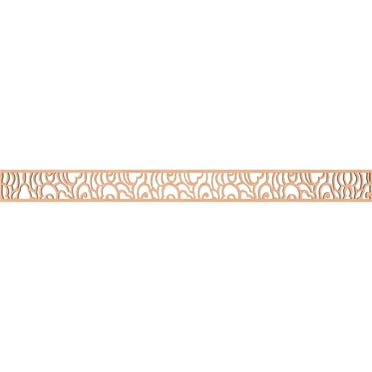 Ekena Millwork 46 3/8"W x 4"H x 1/4"T Springfield Fretwork Moulding, Alder