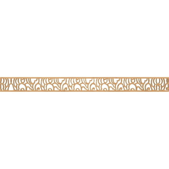 Ekena Millwork 46 3/8"W x 4"H x 1/4"T Springfield Fretwork Moulding, Maple