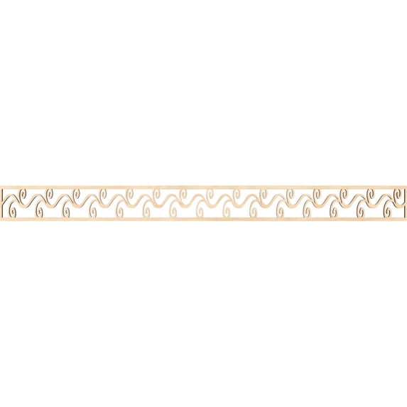 Ekena Millwork 46 3/8"W x 4"H x 1/4"T Tilden Fretwork Moulding, Birch