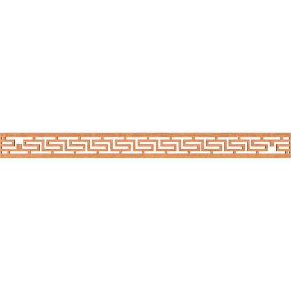 Ekena Millwork 46 3/8"W x 4"H x 1/4"T Tulum Fretwork Moulding, Cherry