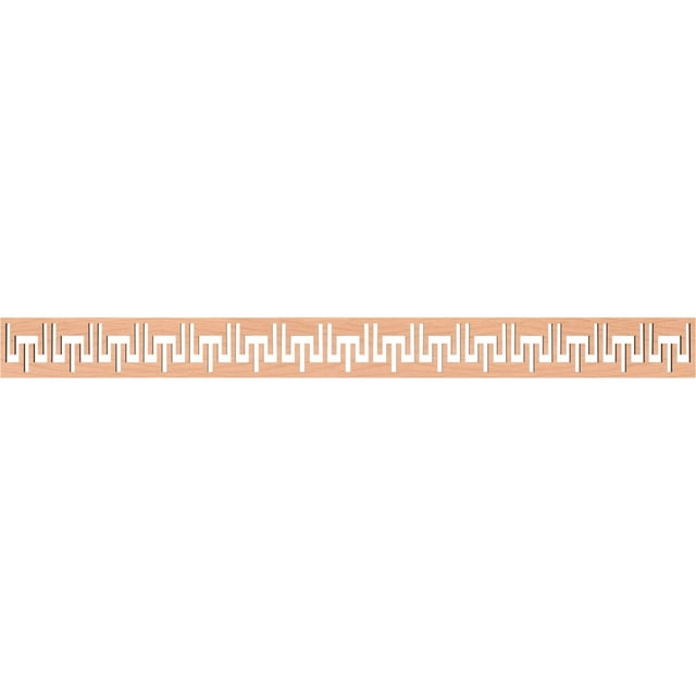 Ekena Millwork 46 3/8"W x 4"H x 1/4"T Victory Fretwork Moulding, Alder
