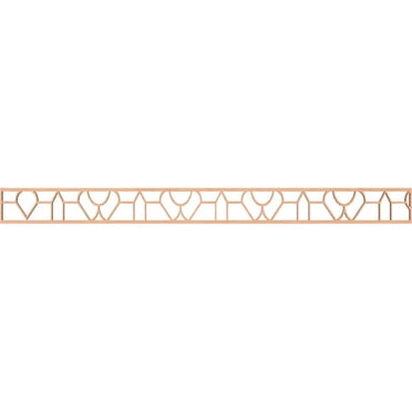 Ekena Millwork 46 3/8"W x 4"H x 1/4"T Whitechapel Fretwork Moulding, Alder